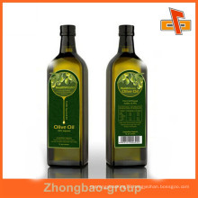 glossy/matte finishing custom adhesive printed waterproof labels for olive oil bottles